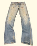 Y2K levi's 511 Distressed Light Blue Denim W32 L34