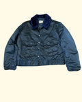70's Tuffy Police/ Fireman Bomber Jacket Made In USA Dark Navy Size L
