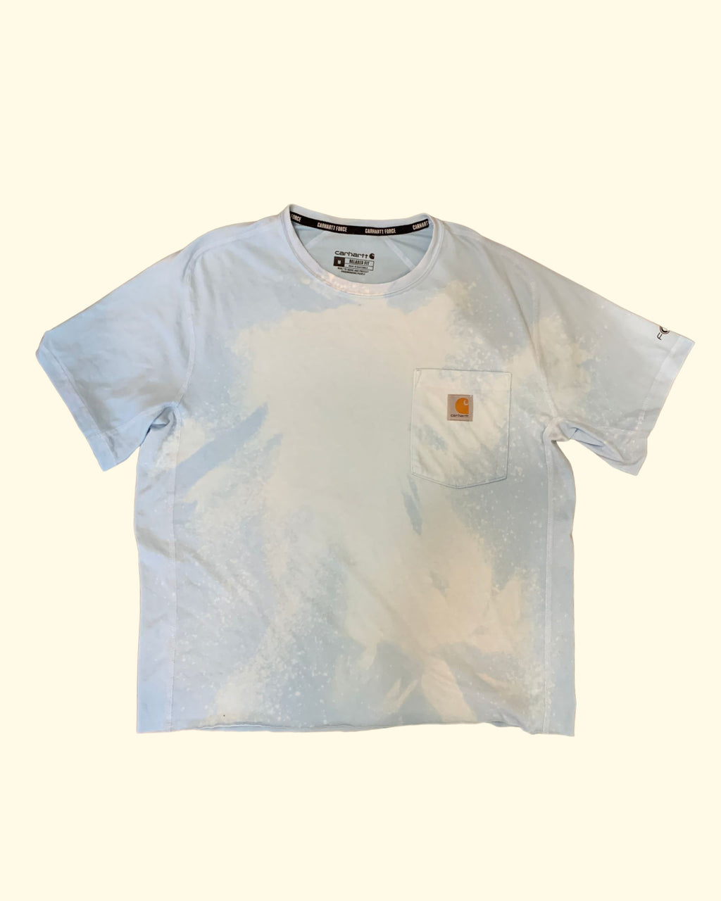 Vintage Carhartt Acid Wash Y2K Cropped Tee M