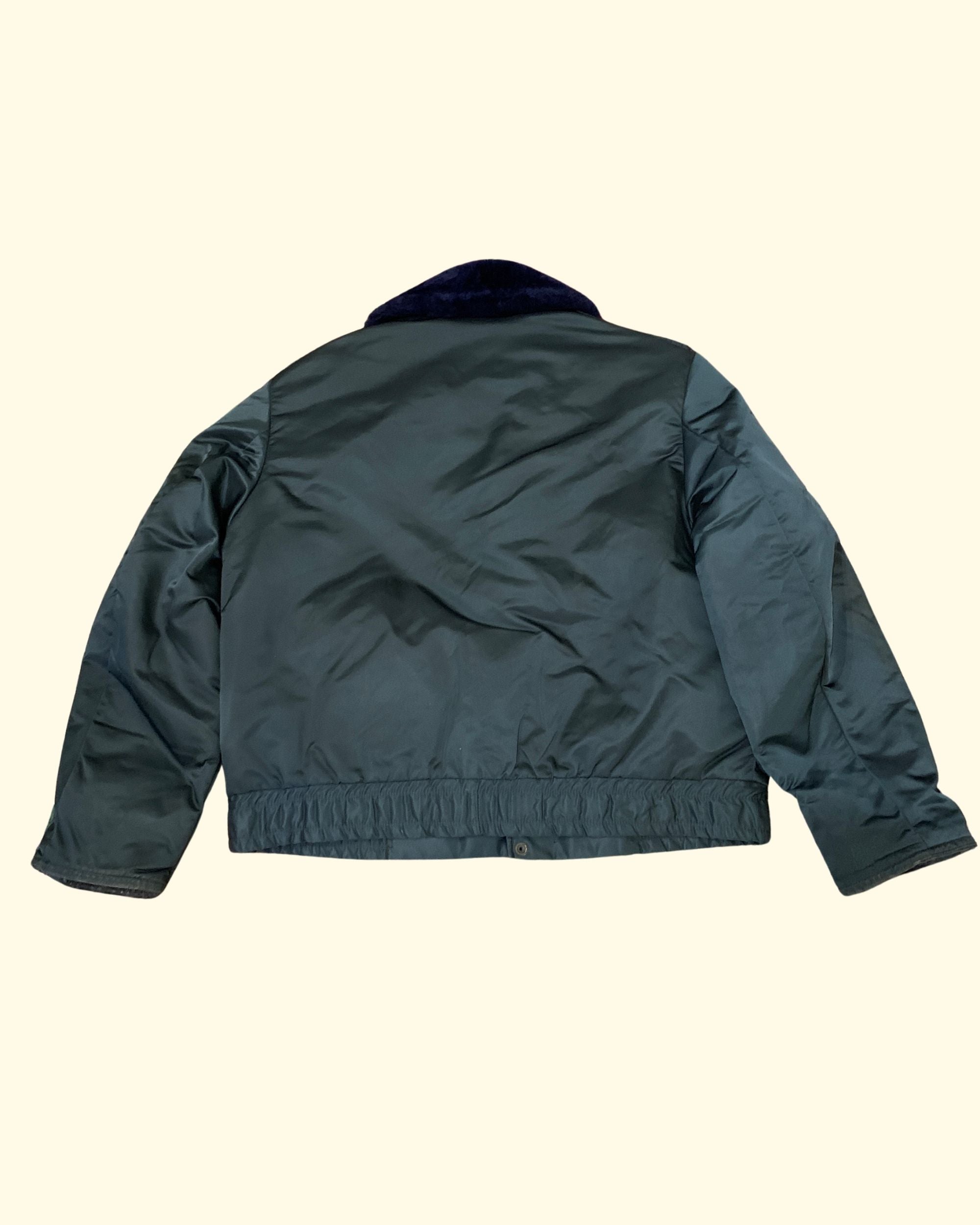 80's Tuffy Police/ Fireman Bomber Jacket Dark Navy XL
