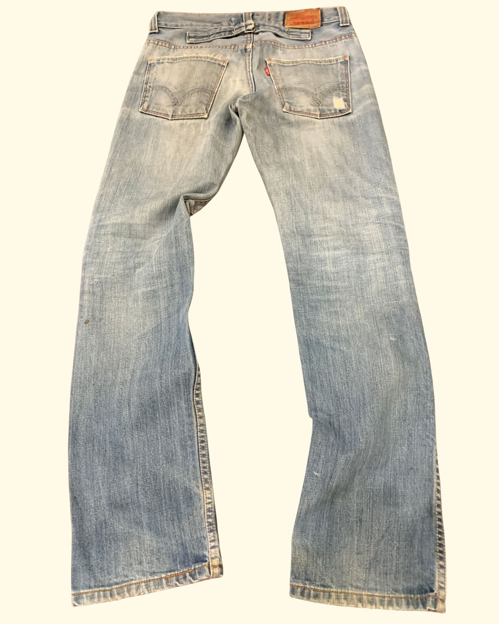 Y2K levi's 511 Distressed Light Blue Denim W32 L34