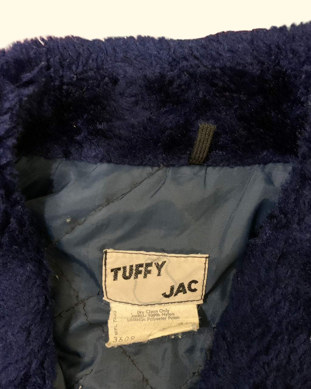 70's Tuffy Police/ Fireman Bomber Jacket Made In USA Dark Navy Size L