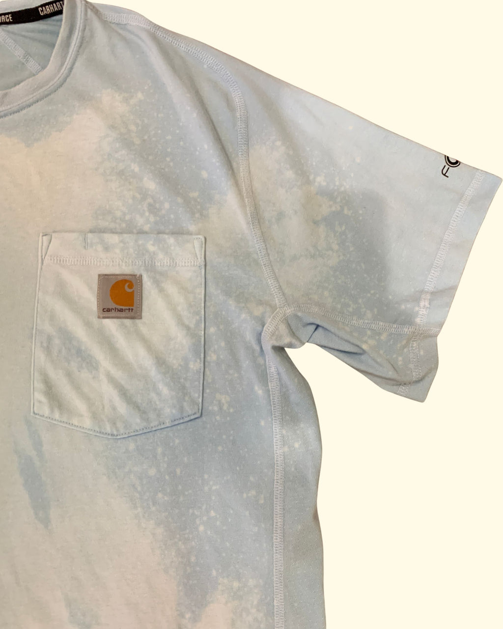 Vintage Carhartt Acid Wash Y2K Cropped Tee M