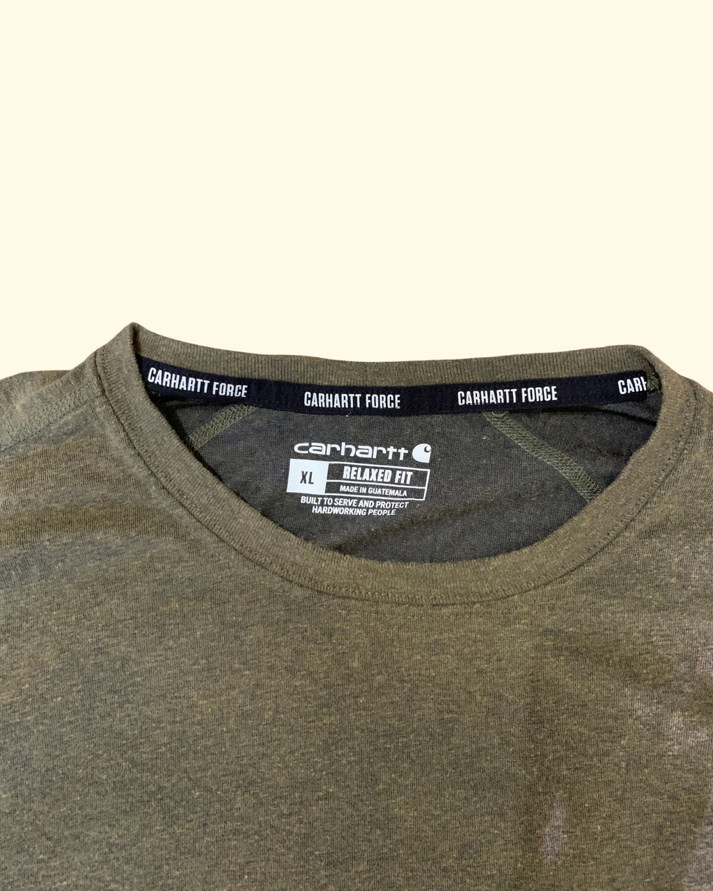 Vintage Carhartt Acid Wash Green Y2K Tee XL