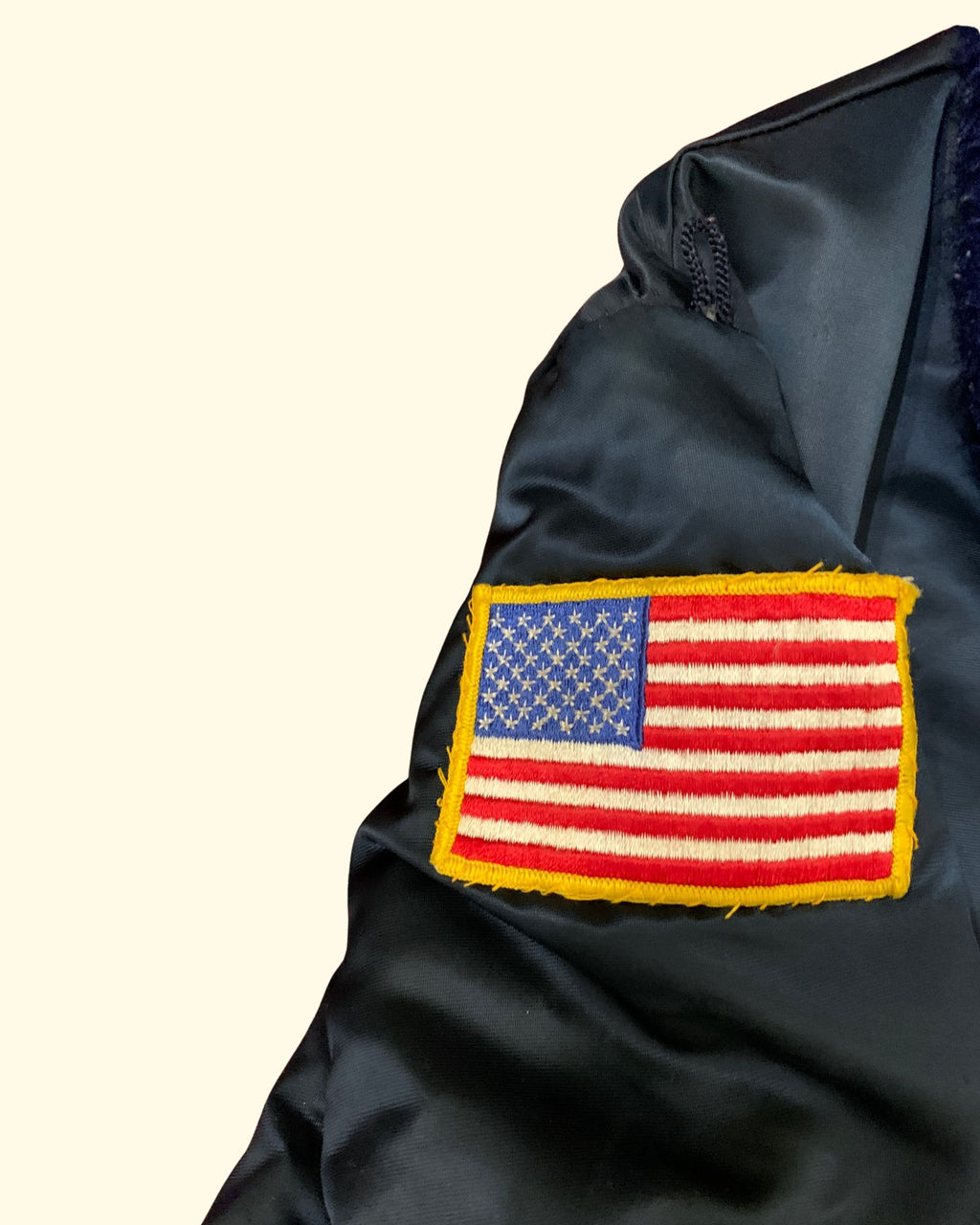 70's Tuffy Police/ Fireman Bomber Jacket Made In USA Dark Navy Size L