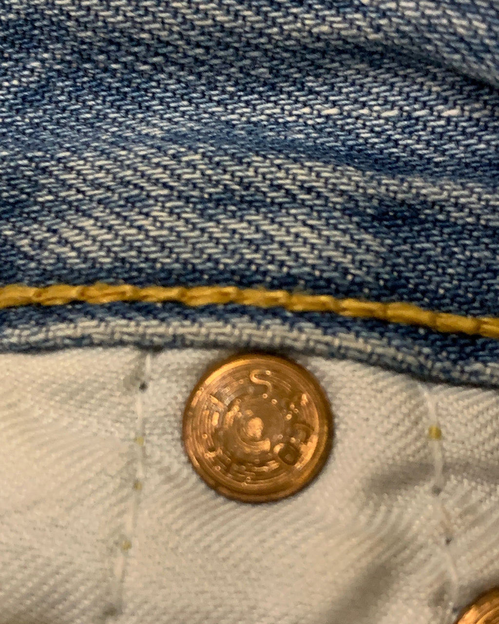 Y2K Levi's 501 Distressed Light Blue Denim W30 L34