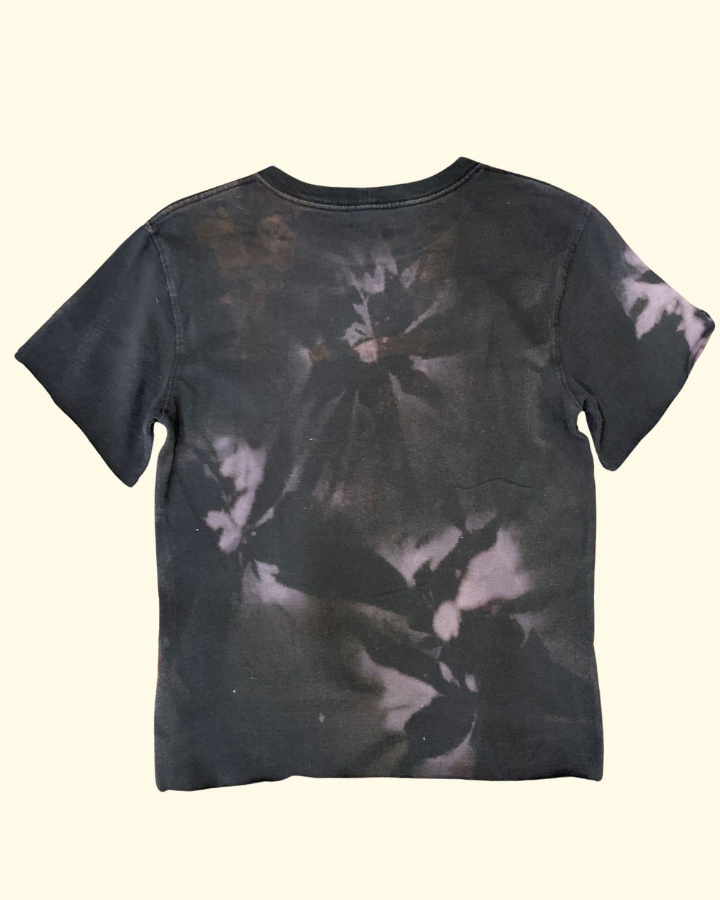 Carhartt Outdoors Graphic T-Shirt Black Bleached Tie Dye Relaxed Fit Size S