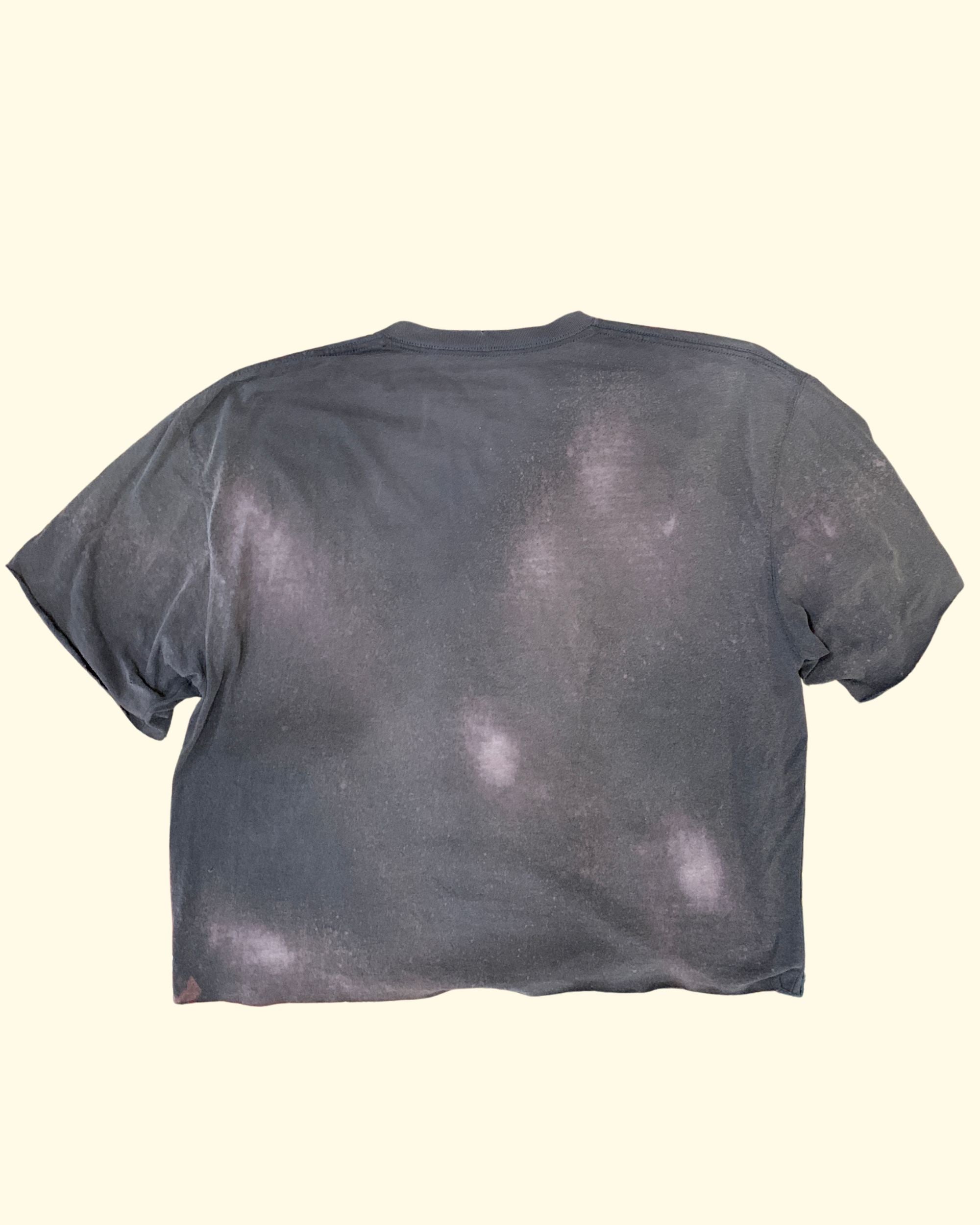 Carhartt Pocket T-Shirt Black Bleached Distressed Workwear XL