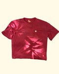 Carhartt Pocket T-Shirt Burgundy Bleached Distressed Relaxed Fit 2XL