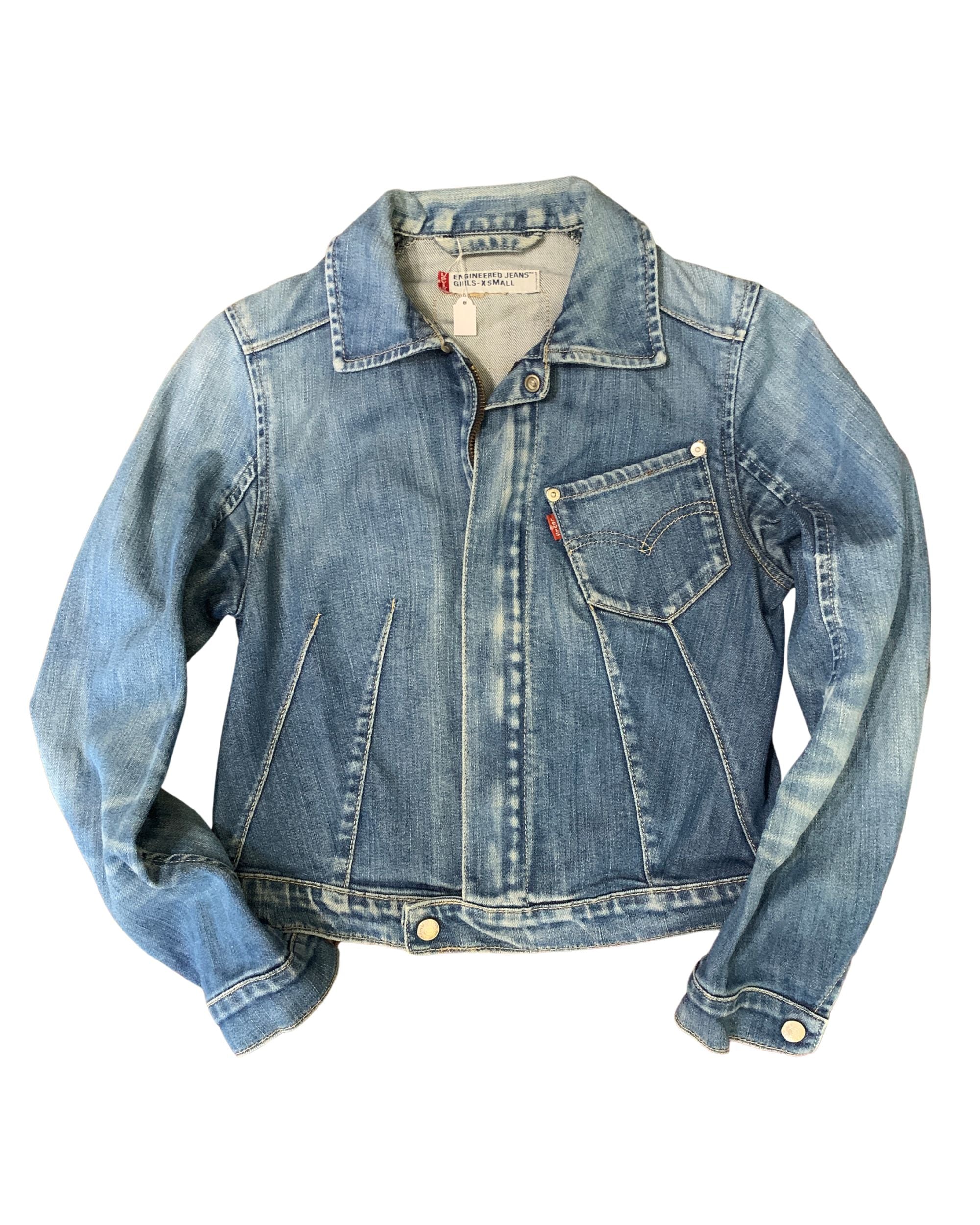 Levi's Engineered Jeans Vintage Denim Jacket Y2K Blue Women's XS
