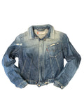 Levi's Engineered Jeans Vintage Distressed Denim Jacket Blue Y2K Size S