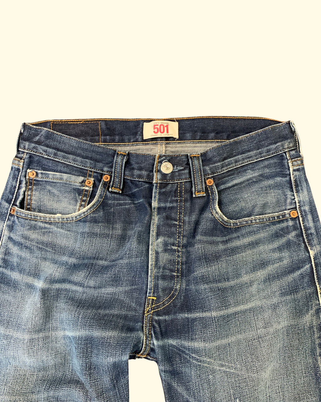 Vintage Levi's 501 Jeans W31 L34 Dark Wash Y2K
