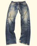 Vintage Levi's 501 Jeans W34 L36 Distressed Dark Wash Y2K