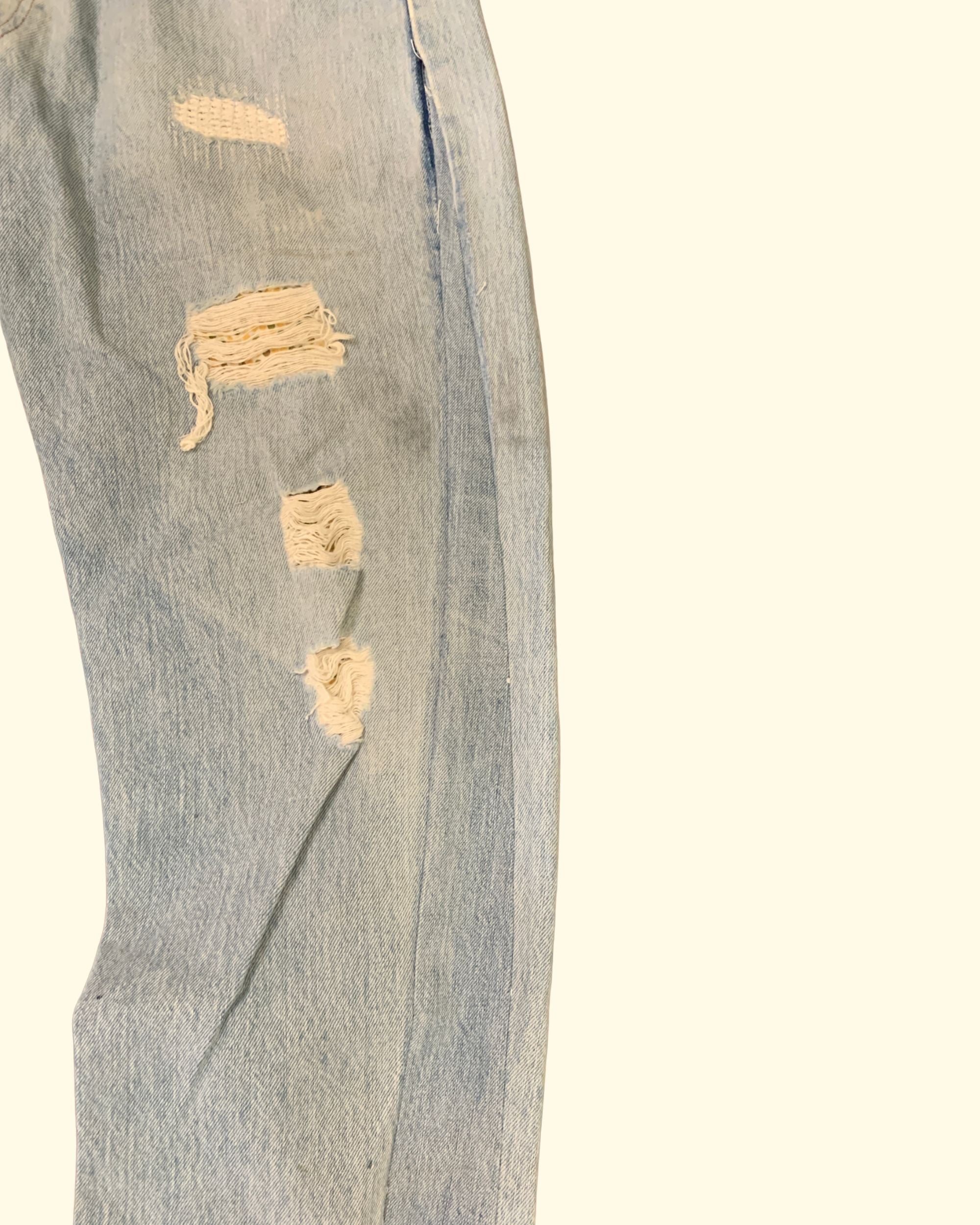 Vintage Levi's 501 Reworked Distressed Jeans W34 L34