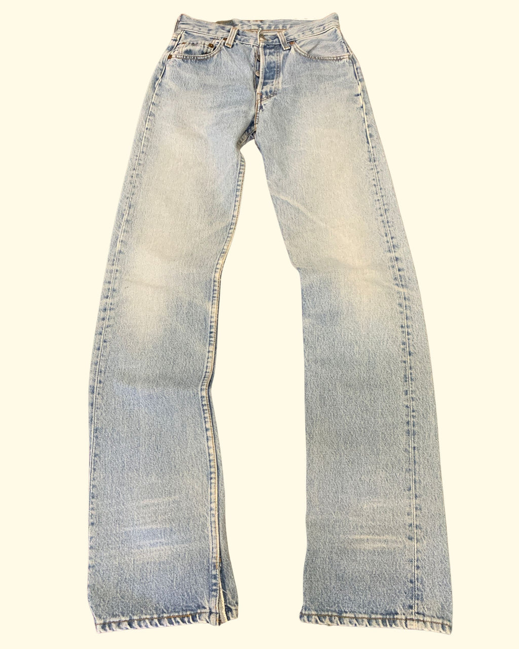Vintage Levi's 501 USA Jeans W26 L34 Light Wash 90s Made in USA