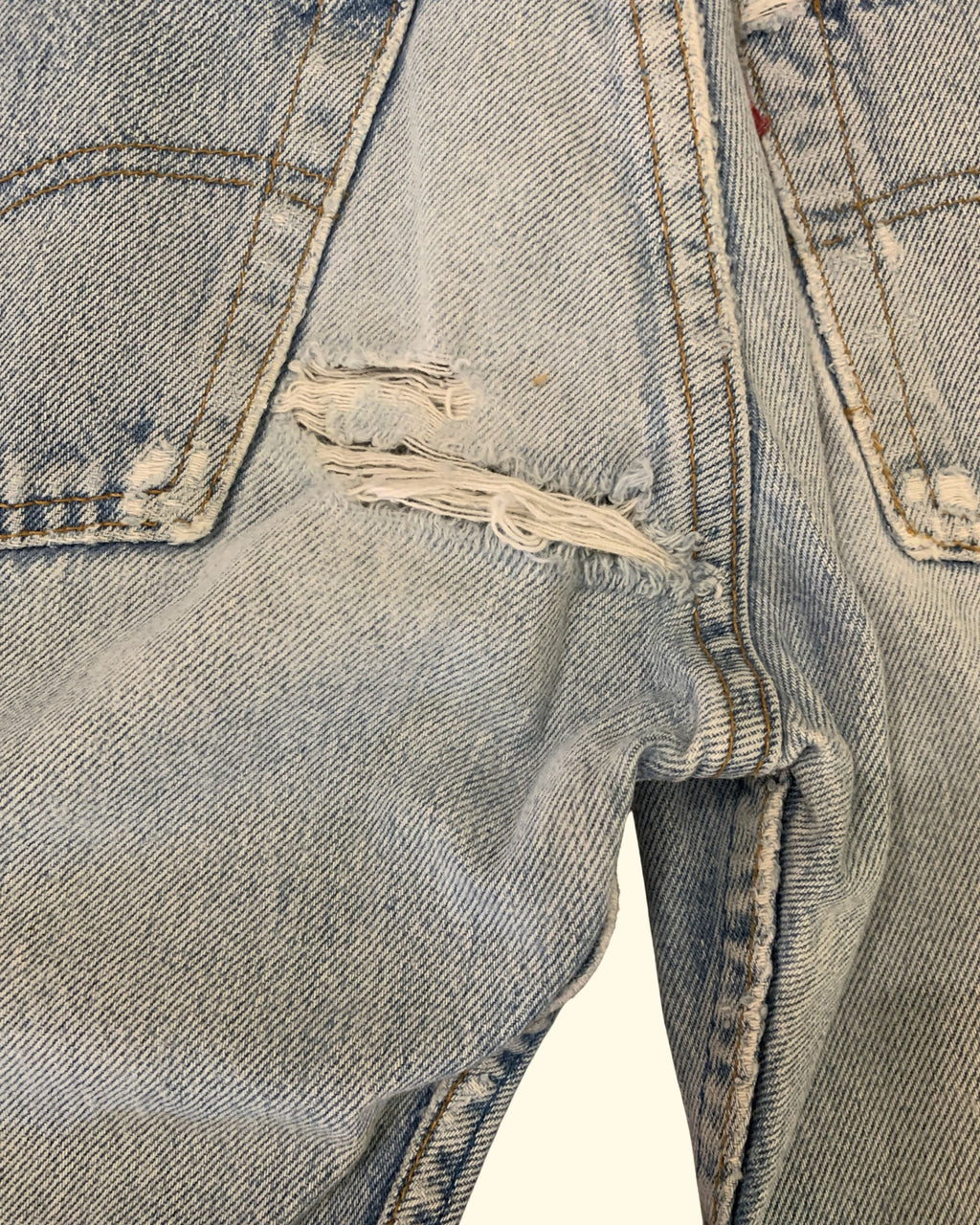 Vintage Levi's 501 USA Jeans W26 L34 Light Wash 90s Made in USA