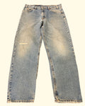 Vintage Levi's 550 Relaxed Fit Jeans Made in USA W34 L30 Light Wash
